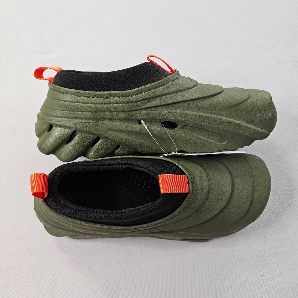 Crocs Echo Storm Mens 10 Womens 12 Army Green Sneakers Clogs 209414-309 NWT